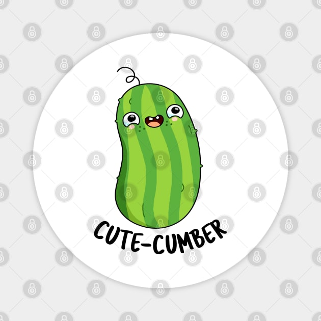 CuteCumber Cute Cucumber Pun Magnet by punnybone